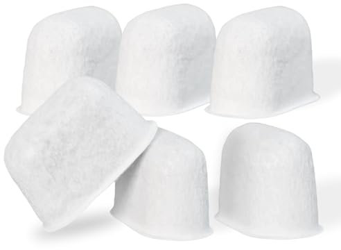 Filtre à eau à charbon actif de rechange pour machine à expresso KitchenAid KES6551 Series – Lot de 6 filtres à eau au charbon de qualité supérieure