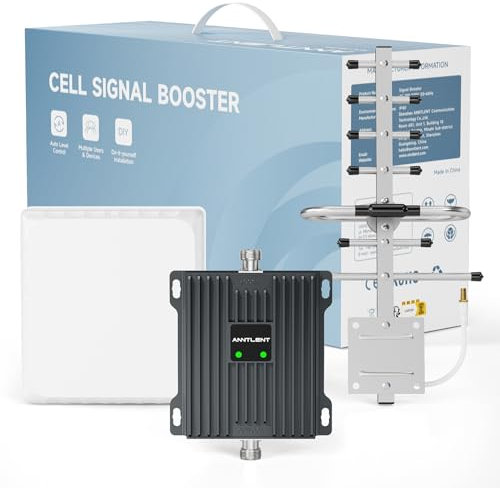 Amplificador de Cobertura Movil en Banda 7/20 4G LTE 3G gsm Repeater Amplificador de Señal para Hogar y Oficina - Antena de Gran Cobertura - Compatible con Todos los Operadores