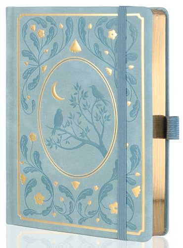 TIEFOSSI B5 Cuaderno Punteado, Cuaderno de Cuadrícula Punteada para Mujeres y Hombres, Cuadernos de Tapa Dura para Escribir, Papel Grueso de 160 GSM, 150 Páginas Numeradas
