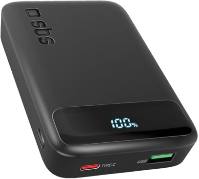 SBS Compact PowerBank, 10000mAh, 20W Power Delivery (PD 3.0 PPS)