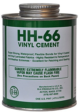 HH-66 Vinyl Cement, 16 oz. can - Vinyl Adhesive, Cement Glue, Repair Glue, Inflatables, Pool Liner, Tarps, Tents, Awnings, Mats, Covers, Waterproof, High Strength, Long Lasting, RH Adhesives