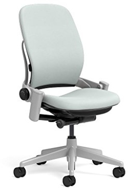 Steelcase Leap Task Chair: Platinum Base - Armless - No Headrest - Hard Floor Casters