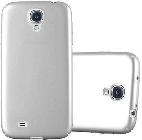 Cadorabo Hülle kompatibel mit Samsung Galaxy S4 Schutzhülle TPU Silikon Case Metallic Design Anti Rutsch Slim Kratzfest Stabiles Hardcase mit Rundumschutz Case Hülle für Galaxy S4 in Silber