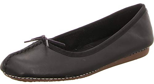 Clarks Freckle Ice, Ballerine Donna, Nero, 35.5 EU