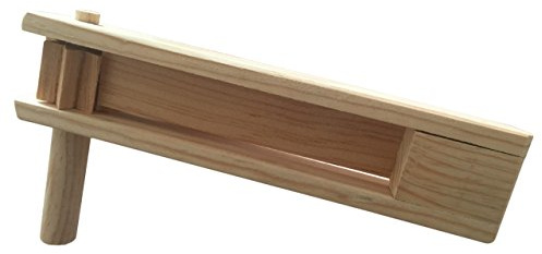 Coladera Handmade Wooden Matraca Noisemaker Rattle Ratchet Game for Cheering, Team Support, Party and Celebrations - 11 inches Long