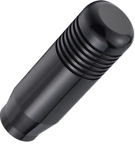 Padaodao Aluminum Alloy Gear Shift Knob Car Grip Head Lever Stick Shifter Handle fit Most Automatic Manual Vehicles SUV Trucks, Black