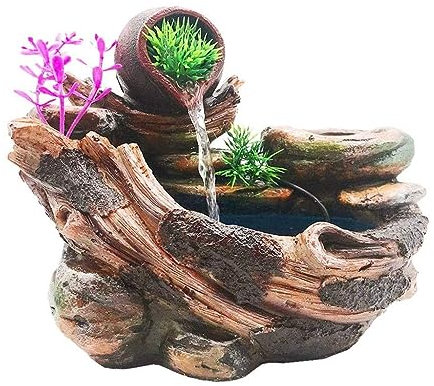fontana grande da giardino esterno fontanella zen piccola Fontana da tavolo Fontana da tavolo Decorazione a cascata per interni Pompa per acqua Fontana per interni