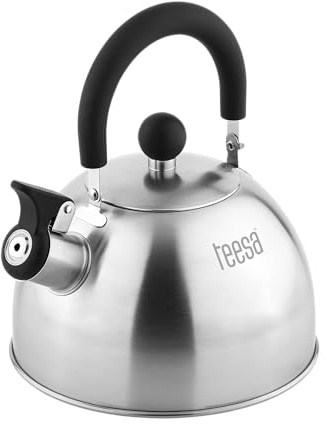 Teesa Bollitore in acciaio inossidabile con fischio da 1,8 L a induzione a gas TSA0153
