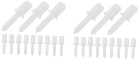 NUOBESTY 2 Ensembles Loquet De L'obturateur À Persiennes Réparation De Remplacement De Volet Pour Windows Petit Attaches De Volet En Plastique Matériel De Réparation De Volets 60 Pièces * 2
