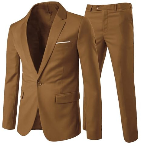 Allthemen Costumes Homme Slim Fit Deux Pièces Blazer Suits Classique Formal