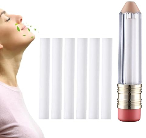 Nasal Stick, Inhalator Stick Daily Relaxation Nasal Inhalation Oil Diffuser | Bärbar oljespridare, Nasal Inhalator Sniffer, Trängsellindring för familjer, älskare