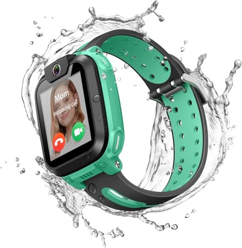 imoo Z1 Kids Smartwatch Phone, 4G Video & Calls and GPS Tracking with Real-Time Location Smart Watch, IPX8 Waterproof, Long Battery Life, Class Mode and Stranger Rejection, Family Chat Support(Green)