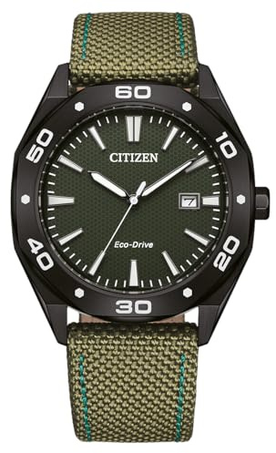 CITIZEN Eco-Drive Orologio solare da uomo con diametro di 41 mm e data, in diverse varianti, grigio., Bracciale