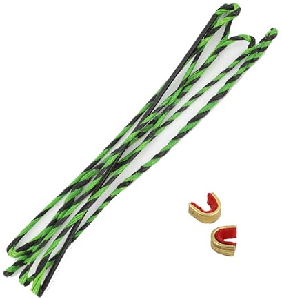 HNZMDY 56/58 Flemish Twist Bow String Replacement 12/14/16 Strands Recurve Bow Traditional Longbow Bowstring with 2 Pcs String Nock