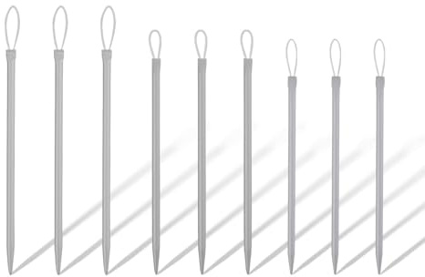 9 Pcs Large Eye Darning Needles for Wool, Tapestry Needle with Nylon | Aluminium Yarn Needle Thread Rope Threader Wool Needles for Sewing Up Knitting Cross Stitch Sashiko Embroidery