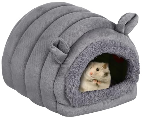 BESTonZON Maison pour Hamster Et Cochons D’Inde, Lit Doux en Coton PP, Taille Petite, Niche Confortable pour Petits Rongeurs, Usage Intérieur, Adaptée Aux Hamsters, Cobayes Et Hérissons
