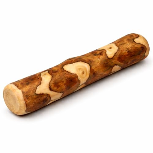 Alp Chew Olivenholz für Hunde – Natürliches Kauholz für Starke Kauer, langlebiges Kauspielzeug zur Zahnpflege, Größe L (250–400 g), 1 Stück