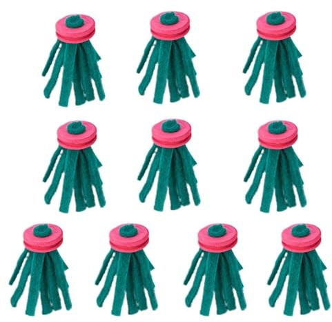 Mop de Ponte pour Aquarium | 10 pièces collecteur à œufs flottant décoratif | Mops de frai reproduction pour poissons - Pour Betta Eau Douce Alimentation Cachette Repos Maison Aquatique Sous-