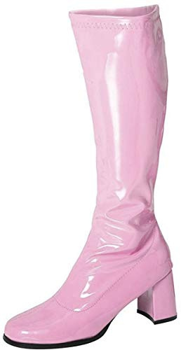 Buckle Shoes - (BS12733) Ladies Go Go Retro 60s 70s Fancy Dress Party Boots