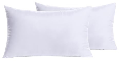 MIULEE Set of 2 Throw Pillow Inserts Premium Pillow Stuffer Rectangle Form for Decorative Cushion Bed Couch Sofa 12x20 Inch