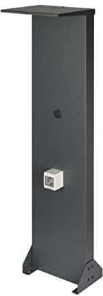 Kreainvent Universeller Premium-Design Wallbox-Standfuß aus Aluminum mit Dach und 16A, 3,7kW Steckdose (Dach, Anthrazit, Aluminum)