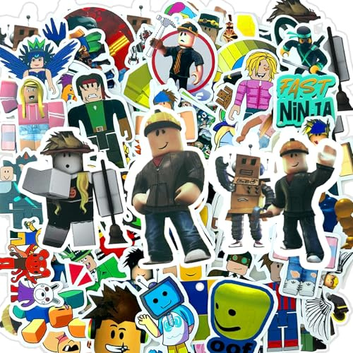 Autocollant Robllox, 100 Pieces Stickers Robllox, Stickers Kawaii, Autocollant Kawaii, Étanches Vinyle Autocollants, Accessoire pour Ordinateur Valise