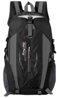 MagiDeal Sac à Dos de randonnée, Camping, Grande capacité 40l, Sac à Dos d'escalade, Polyvalent, Alpinisme, pour la Chasse, l'équitation, Noir