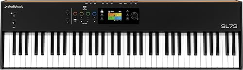 Studiologic SL73 MK2 – 73-Tasten Masterkeyboard mit gewichteter Hammermechanik, MIDI 2.0, Audio Interface, DAW Control, SL Link & Numa Player Integration – USB-C, für Bühne & Studio