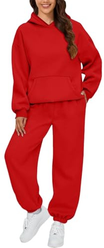 Linkpig Dam 2-delad kläder flygplats resa huvtröja träningsoveraller mode mysig svettdräkt överdimensionerade sweatshirts träningsbyxor
