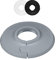 FUX 2 Stück Einzel Heizungsrohr Rosette, 8mm - 60,3mm, Heizung, Rohrabdeckung, Abdeckrosetten, Verkleidung, Heizkörper Rosetten, Polypropylen in Sonderfarben (15mm, RAL 7040)