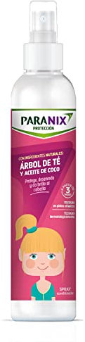Paranix | Protección Árbol de Té Niña | Con Ingredientes Naturales | Arbol de Té y Aceite de Coco | Protege, Desenreda y da Brillo al Cabello | 250 ml