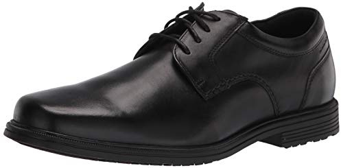Rockport Homme Men's Robinsyn Waterproof Plain Toe Tissu Oxford, Noir, 43 EU Large