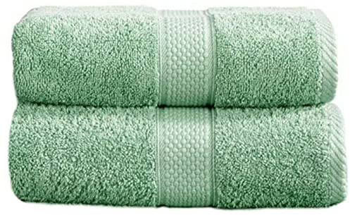 Sue Rossi Ltd 100% Turkish Cotton Guest Towels Hand Kitchen Towel Face Cloth 40 x 60 cm Pack Of 2 Twin Set (Seafoam)