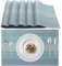 Lumaca Set mit 6 Tischsets Abwaschbar (70% PVC und 30% Polyester), Platzset, Einfache Reinigung, rutschfest, Hitzebeständig, Ideal für den Küchentisch,Himmelblau
