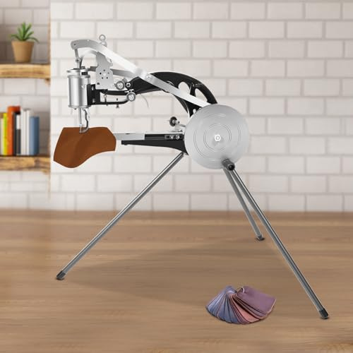WFIETN - Machine à coudre manuelle pour cuir Cobbler - Réglage flexible à 360 ° - Support triangulaire universel avec trois machines à coudre antidérapantes en cuir pour fil de nylon, fil de soie