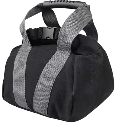 Kettlebell Sandsack - Trainingsgeräte 0-16kg | Verstellbarer Sandsack mit Griff für Fitness, Krafttraining, Gewichtheben, Yoga und Heimgymnastik