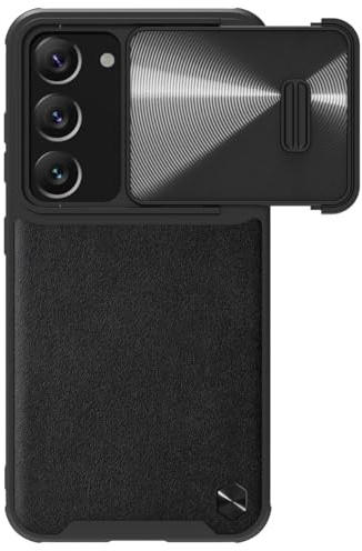 Nillkin Leather CamShield Samsung Galaxy S23 Plus Hülle mit Kamera Slider Schwarz