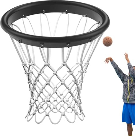 Veeteah Canasta de baloncesto - Red de baloncesto portátil de TPU para exteriores como repuesto | Productos de cancha de baloncesto para escuelas, comunidades, centros de ocio, par, estadios