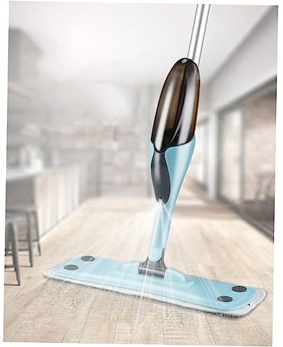 Holibanna 360grado Trapeador De Piso De Microfibra Aerosol Giratorio para De Madera Ligero y Duradero