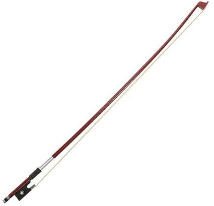 Cabilock Arco de Violín 1/2 de Madera con Pelo de Caballo y Tornillo Liso, Diseño de Ojos Parisinos Doble, Cómodo para Práctica Personal y Técnicas Variadas