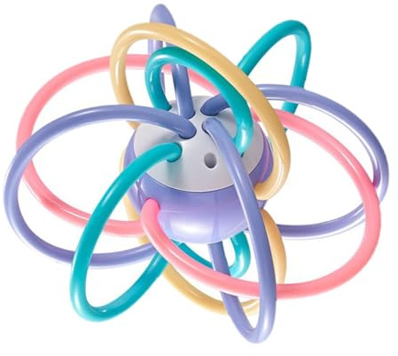 PUXZYAX Multicolor Safety Rattle Teether Balls Soft Toy for Newborns 0-12 Months Chewing Bra Free. Heat-Resistant Materials Can Be Safely Sterilized At High Temperature. Safe and