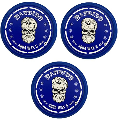3x Bandido Hair Wax Blue Haar Wax Aqua Hard Wax
