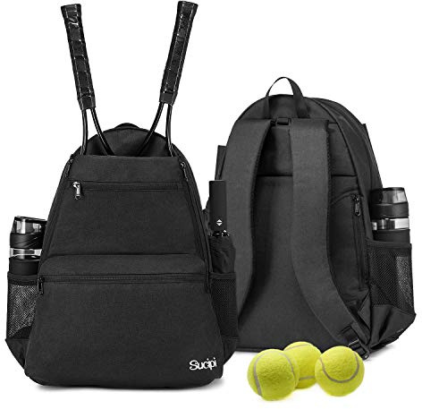 Sucipi Tennis Bag Professional Tennis Backpack for Men and Women Racket Bags with Ventilated Shoe Compartment, Holds 2 Tennis Rackets, Pickleball Paddles