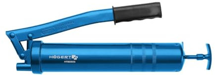 HÖGERT TECHNIK Fettpresse 8000PSI Handfettpresse 400g Fett Handhebelfettpresse Presse - präzise Dosierung Grease Gun mit Druckrohr Schlauch Für Einfache Schmierung Fettspritze