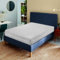 Degrees Home – Teide – Matratzenbezug – 140 cm Matratzenschoner – Matratzenbezug mit Reißverschluss – Anti-Milben-Matratzenschoner – 140 cm Bett - Grau