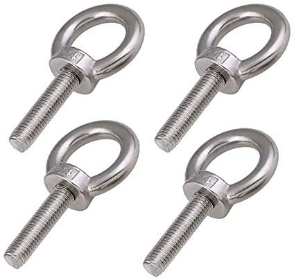4 Piezas M8 Perno Ojo de Levantamiento, Tornillo de Anillo de Acero Inoxidable Soldado Para Exteriores, Resistente a la Corrosión Para Hogar