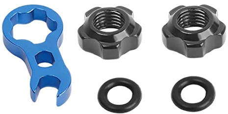 Jorzer Outil de démontage de noyau de valve de vélo, écrou de valve de pneu Presta, clé d'installation 5 pièces
