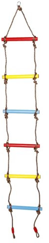 Générique Échelle de Corde Ajustable pour Garçon Fille Escalade Extérieur et Intérieur Matériau PE pour Activités de Jeu Plein Air