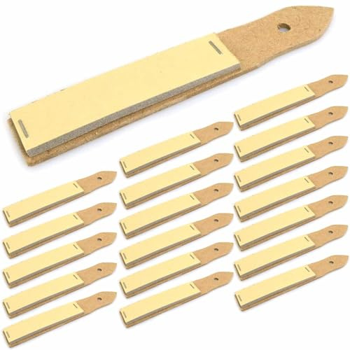 Lot de 50 taille-crayons en papier abrasif pour crayons, bâtons pastel, fusain, type pointu