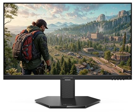 Lenovo Legion 24-10 Gaming Monitor - 23.8 IPS FHD Display - 240Hz - 0.5ms MPRT - AMD FreeSync Premium - HDR10 - Ergonomic LTPS Stand - HDMI 2.1 and DisplayPort 1.4 - Raven Black